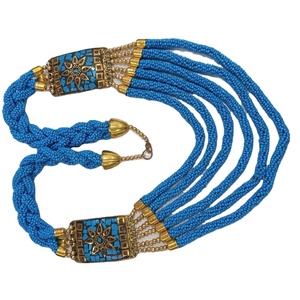 Collar con colgante de mosaico de cuentas de semillas de diseño caliente para mujer, joyería de fiesta al mejor precio con diamante de perla para regalos - Product Image 1