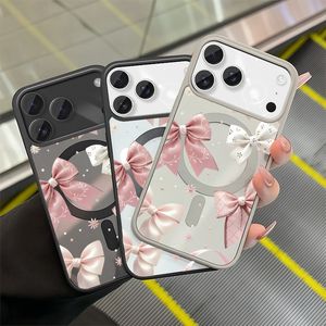 เคสโทรศัพท์แม่เหล็ก ลายดอกไม้ สำหรับ iPhone 11 ถึง 17 Pro Max  วัสดุ TPU นิ่ม สีขาว ดีไซน์ดอกไม้  เคสแบบ unisex - Product Image 1