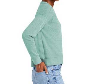 Jersey ligero con cuello en V para mujer, sudadera azul, transpirable y elegante, perfecto para capas, sudadera de estilo informal para mujer - Product Image 3