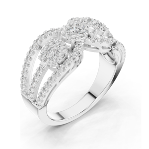 Lab-Grown <b>Diamond</b> <b>Ring</b> for Women 0.75 CT VVS-VS EF Clarity 18KT, 14KT, 10KT Gold & 925 Silver Rose, Yellow, White Gold & - Product Image 4