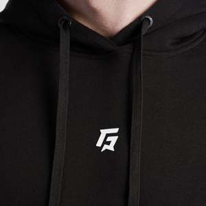 Sweat-shirt écologique Miles en noir, 100% coton French Terry avec impression sérigraphique, taille XL - Product Image 6