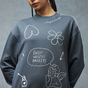 Sudadera transpirable acogedora Ideal para capas Sudadera de ajuste relajado hecha con material de ropa informal - Product Image 2