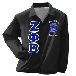 OEM индивидуальный полиэстер нейлон zeta phi beta sorority линейная куртка