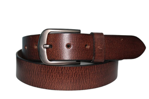 Cinturón de piel auténtica de vaca estampado informal con aleación para hebilla personalizable en proveedor mayorista - Product Image 2