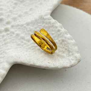 Anillo Ajustable de Latón Crudo, Ecológico, Ligero y Duradero, Conector de Aro, Accesorios de Joyería de MS Handicraft - Product Image 4