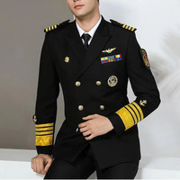 Uniformes de pilote unisexes 100 % polyester personnalisés pour compagnies aériennes – Dernier design, tailles sur mesure, logo haute visibilité, prix bas, service OEM, livraison en 7 jours