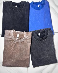 เสื้อยืดวินเทจโอเวอร์ไซส์สำหรับผู้ชายเสื้อยืดผ้าฝ้ายสีพื้นเสื้อยืดแนวสตรีทเสื้อยืดธรรมดาจากบังคลาเทศ - Product Image 2