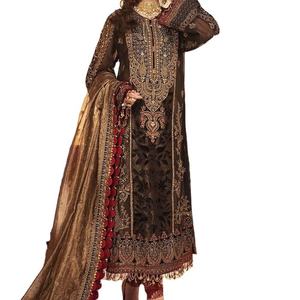 navy blue dress for baby girl Pakistani Winter Wear Designer Latest Collection Online – Nameera by Farooq main image 1