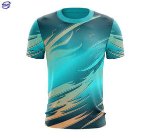 100% Polyester T-Shirt personnalisé imprimé pleine Sublimation qualité supérieure respirant séchage rapide décontracté fait Pakistan solide Jersey - Product Image 1