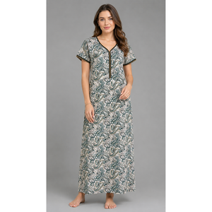 Ultra-Soft Silky Luxury TENCEL Bamboo Nightgown <b>Long</b> Breathable Eco-Friendly. Our Most Comfortable ODM Supply Made of Spandex - Product Image 5
