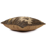 Coussin de siège de chaise de style vintage indien en jute de laine de qualité supérieure