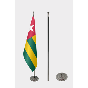 Custom <b>Flag</b> of Togo-3x5ft Digital Printing Aluminum/Fiberglass <b>Pole</b> Satin/Nylon/Plastic/Vinyl Material - Product Image 2