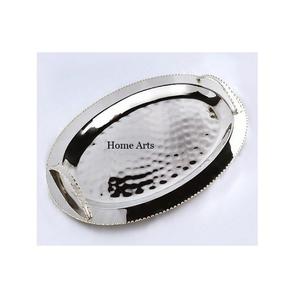 Plateau de service alimentaire en acier inoxydable avec poignée en aluminium Plateau de service de collations aux dates de la meilleure qualité à vendre - Product Image 6