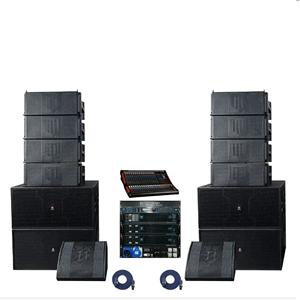 Altavoz de arreglo lineal activo LA-210P profesional de alta calidad, doble de 10 pulgadas, de aluminio y alto rendimiento. - Product Image 1