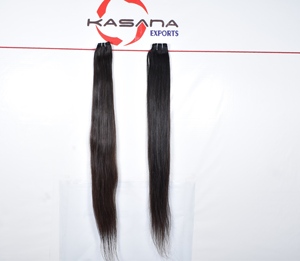 มัดผมมนุษย์ผมตรงยาวสองชั้นสำหรับผู้หญิงเรียงตามหนังสีดำตามธรรมชาติสีธรรมชาติราคาไม่แพง - Product Image 3