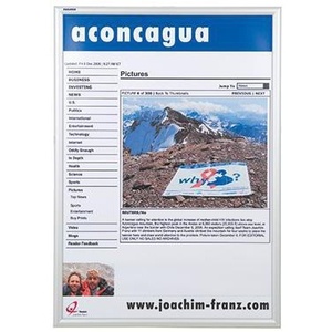 กรอบรูปโลหะอะลูมิเนียมสีเงินสำหรับขนาด DIN A1-64.3 x 89 ซม. - Product Image 1