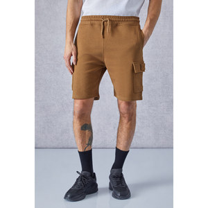 GRIMELANGE CERVINO <b>Men's</b> Elasticated Waist Embroidery Detail Kargo Pocket Comfort <b>Shorts</b> - Product Image 2