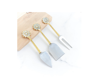 Premium Quality Brass Cheese Set Different Resin Handle Brass Cheese Knife <b>Gift</b> Set Wholesale Manufacture From India - Product Image 4