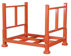 Tùy chỉnh Heavy-Duty sơn tĩnh điện thép có thể gập lại kim loại kho xếp chồng giá Stackable có thể gập lại thép <span class=keywords><strong>Pallet</strong></span> lưu trữ - Product Image 5