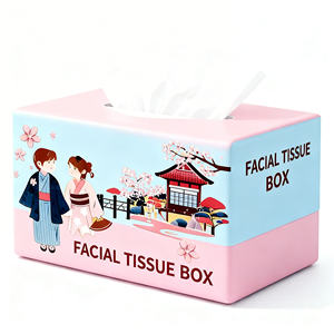 Caja de pañuelos faciales de diseño elegante, textura suave, pañuelos desechables para hoteles de lujo, decoración del hogar y oficina - Product Image 4