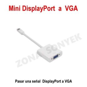 Adaptador Mini DisplayPort a VGA para Laptop, Nuevo - Product Image 1