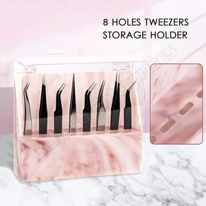 Support de rangement pour pinces à cils à 8 trous, couleur personnalisée, en acrylique, support pour pinces à cils, étagère pour outils de beauté - Product Image 6