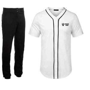 Meilleures ventes Uniforme de baseball respirant à motif uni pour hommes Logo personnalisé Vêtements d'équipe avec logo avant Style de jeu de positions - Product Image 2