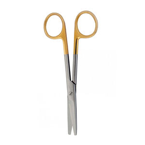 Ciseaux chirurgicaux de haute qualité 5 pouces lame droite demi or acier inoxydable salle d'opération ciseaux d'allaitement - Product Image 6