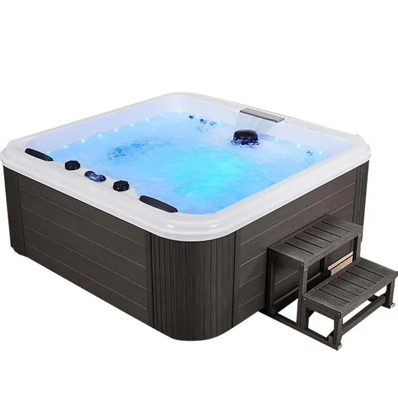 Model Nummer Earl Outdoor Hot Tub Spa Hot Tub Massage Whirlpool Badkuip Met Luchtbel Jet & Waterstralen