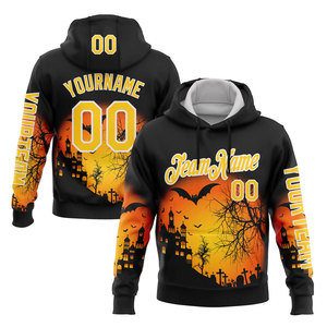 Collection Halloween Bestseller Automne/Hiver Sweat à Capuche en Molleton 100% Coton Imprimé en 3D Logo Personnalisé Sweat-Shirt Homme de Haute Qualité - Product Image 4