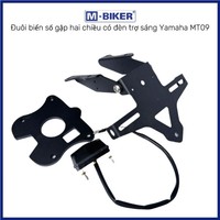 Support de plaque d'immatriculation arrière pour moto Yamaha MT-09 avec clignotants LED – Installation sans perçage, montage direct