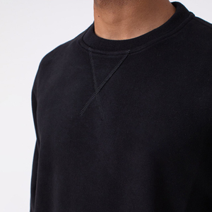 100% Cotton O-Neck Sweatshirts <b>Thick</b> <b>Fleece</b> Winter Custom Printed Solid Casual High Quality Designer Pattern Embroidered Logo - Product Image 5