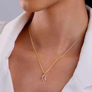 Heer by GIVA Lab Bague en or avec deux diamants - Product Image 5