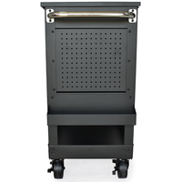 Chariot utilitaire CSPS 84 cm, 3 tiroirs, chariot à roulettes OEM en fer thermolaqué, capacité 150 kg, boîte à outils roulante pour entrepôt, mécanicien, garage