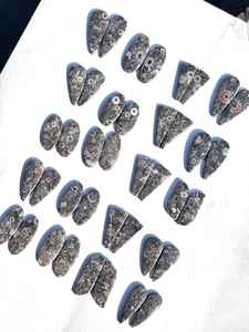 Natural Cirinold Pair Cabochon Lot Wholesale Unique Gemstone for Jewelry Making - Product Image 3