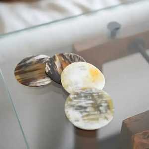 Posavasos de cuerno de búfalo de estilo clásico único hechos a mano para té, café, jugo, vino para restaurante, Bar, Hotel, oficina, cualquier ocasión - Product Image 3