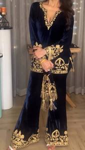 Conjunto de Salwar Kameez para Mujer en Tela de Seda Georgette Étnica, de Secado Rápido, Transpirable y Cómodo, con Estampado de Cadenas Cosidas, Ideal para Bodas Indias - Product Image 3