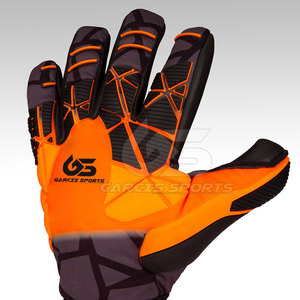 Gants de gardien de but en cuir de haute qualité pour jeunes avec fermeture à crochet réglable forte adhérence paume en Latex imperméable et respirant - Product Image 4