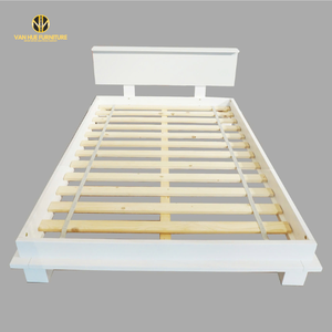 Lit Enfant Simple Cadres Blanc Minimaliste Bois Pin Combiné avec MDF pour Chambre à coucher | Van Hue - Product Image 6