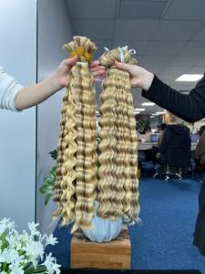 100% naturel droit et ondulé blond vietnamien Remy Extensions de cheveux Piano couleur cheveux humains Cabello Extension de cheveux - Product Image 4