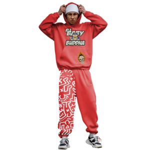 Unisex Hoodie and Elastic Jogger Sets Solid Pattern Long Sleeve Tracksuits with Cargo Pants Male Sweat Suits 2 Piece Clothing - Product Image 1