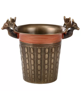 Cubo de cerveza de bebida de champán de aluminio clásico decoración del hogar fiesta tina de vino para barman o Mostrador de boda hecho en La India - Product Image 3