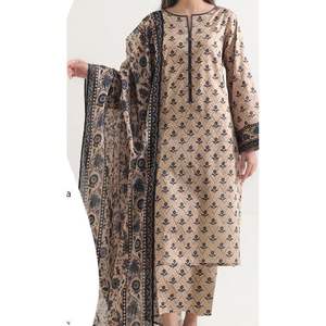 2026 Summer Printed Fabric Quick Dry Lightweight Formal Embroidery Pakistani Salwar Kameez <b>Suit</b> for Casual & Party Wear - Product Image 4