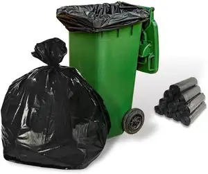 批发回收重型塑料袋垃圾桶袋储存医疗垃圾240l大黑大尺寸垃圾袋