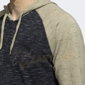 Ropa deportiva de invierno de alta calidad para hombre, Sudadera con capucha de lana de diseño sólido, cierre de cremallera, logotipo personalizado, tela suave en relieve, tamaños al por mayor - Product Image 5