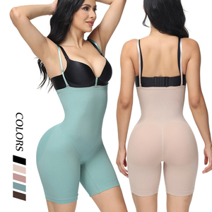 Bragas de una pieza transpirables de control firme para mujer, moldeadores de posparto sin costuras de nailon de alta elasticidad, bragas - Product Image 1