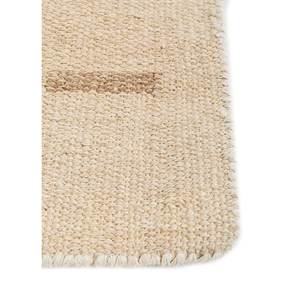 พรมปูพื้นลายเรขาคณิต Nomadic Threads รุ่น Adhm-07 สีงาช้าง ทำจากปอกระเจาและป่าน รูปทรงสี่เหลี่ยมผืนผ้า เหมาะสำหรับห้องโถง ห้องนอน ห้องนั่งเล่น ใช้ตกแต่งบ้าน - Product Image 4