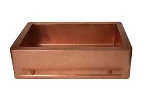 อ่างล้างจานทำจากทองแดงผนังสองชั้นอ่างล้างจานโลหะขัดเต็มรูปแบบใหม่ - Product Image 6