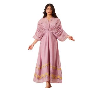 Broderie col en v robe de Cocktail femmes grande taille élégant manches courtes à la mode fête Occasion meilleure qualité en gros bas prix - Product Image 4