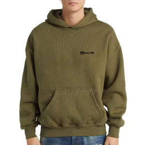เสื้อฮู้ดไหล่ตกสำหรับผู้ชายบริการ OEM สำหรับฤดูหนาวออกแบบได้ตามต้องการ - Product Image 2